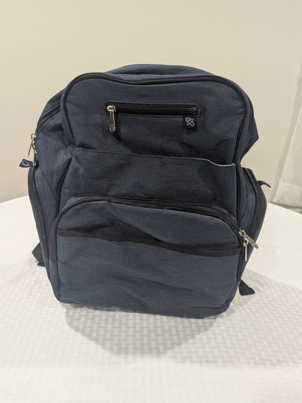 Fisher Price Navy Blue Diper Bag with Multiple Compartments